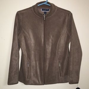Karen Scott Petite Zeroproof Fleece Jacket